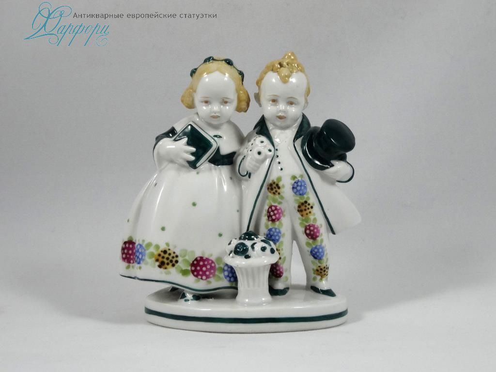 Фарфор, статуэтка, антиквариат, Германия, Katzhtte
